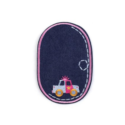 Nažehlovačka / záplata riflová auto (Varianta 1 béžová, Balení 1 ks)