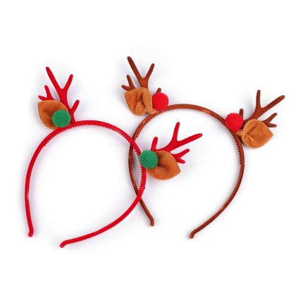 Čelenka do vlasů vánoční / párty (Varianta 1 červená, Balení 1 ks)