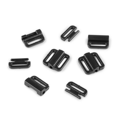 Plavkové zapínání šíře 10 mm plastové (Varianta 2 bílá, Balení 5 pár)