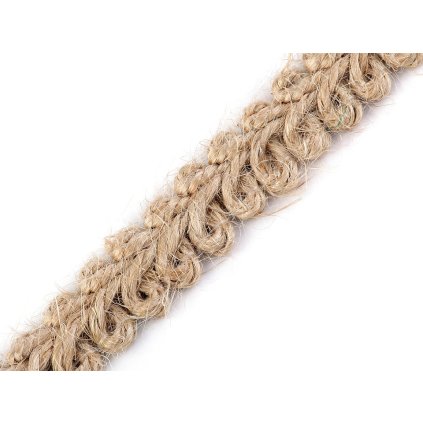 Jutový prýmek šíře 11 mm (Varianta režná přírodní, Balení 1 m)