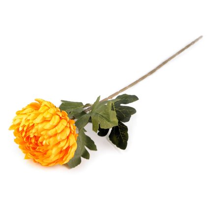 Umělá chryzantéma (Varianta 1 (Ø12 cm) žlutá zavřená, Balení 1 ks)