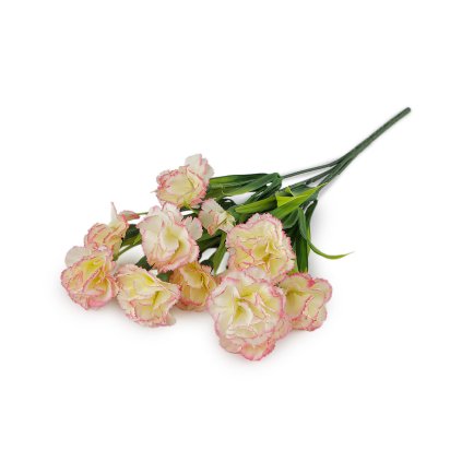Umělá kytice karafiát mini (Varianta 1 krémová světlá růžová světlá, Balení 1 ks)