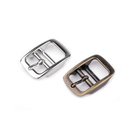 Kovová spona / opasková přezka, průvlek 15 mm (Varianta 1 nikl, Balení 1 ks)