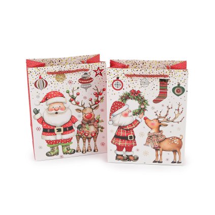 Vánoční dárková taška (Varianta mix, Balení 4 ks)