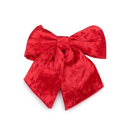 Vánoční mašle sametová 21x24 cm (Varianta 2 pudrová, Balení 1 ks)