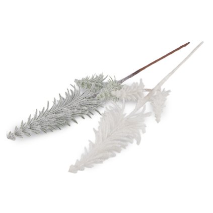 Umělý zasněžený stromeček do vánočních kytic a aranžmá (Varianta 1 bílá, Balení 1 ks)