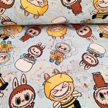 Teplákovina – Labubu v kostýmech modrá