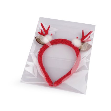 Čelenka do vlasů vánoční / párty (Varianta 1 červená, Balení 1 ks)