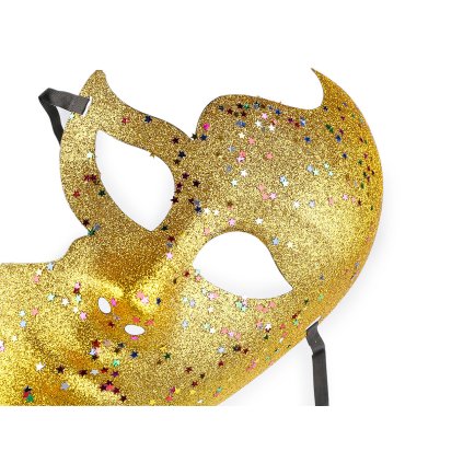 Benátská maska - škraboška (Varianta 1 stříbrná, Balení 1 ks)