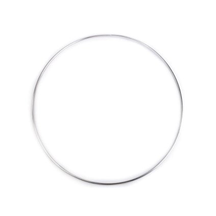 Kovový kruh Ø30,5 cm lakovaný (Varianta 1 nikl, Balení 1 ks)