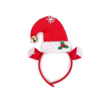 Čelenka do vlasů elf, vánoční / párty (Varianta 1 červená, Balení 1 ks)