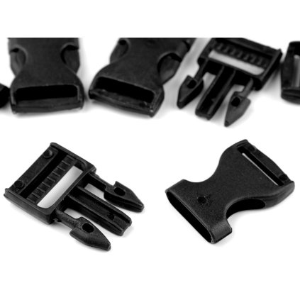 Spona trojzubec šíře 20 mm (Varianta 1 (1) bílá, Balení 5 pár)