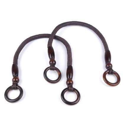 Ucha na tašky s kroužky délka 50-55 cm (Varianta 2 černá, Balení 2 ks)