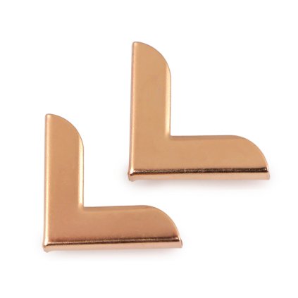 Kovové rohy na ochranu kabelek / diářů (Varianta 1 nikl, Balení 20 ks)