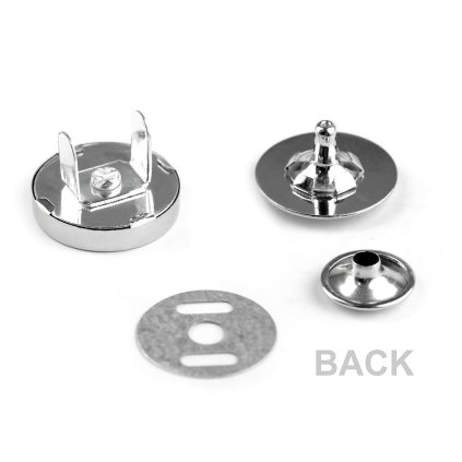 Magnetické zapínání Ø18 mm s nýtkem (Varianta 1 nikl, Balení 5 sada)