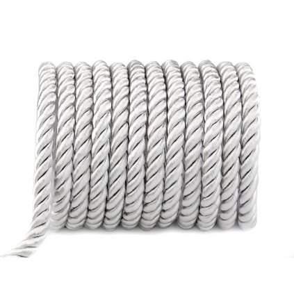 Šňůra kroucená Ø10 mm (Varianta 1 stříbrná, Balení 10 m)