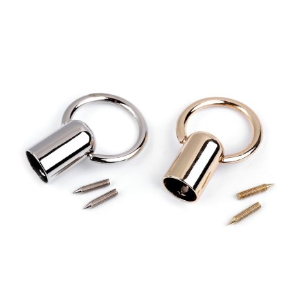 Koncovka na ucha tašek Ø13 mm (Varianta 1 nikl, Balení 2 sada)