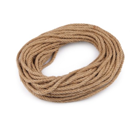 Jutová šňůra kroucená Ø6 mm (Varianta režná přírodní, Balení 20 m)