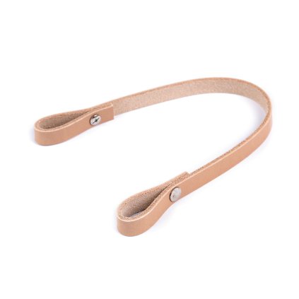 Kožené ucho na kabelku šíře 1 cm délka 30 cm (Varianta 1 přírodní stř., Balení 1 ks)