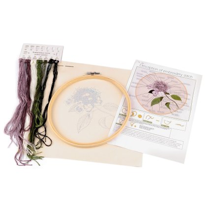 Sada na vyšívání s předtištěným motivem, rostliny, traviny (Varianta 1 viz foto, Balení 1 sada)