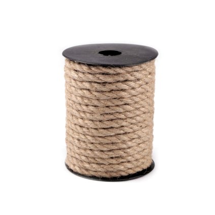 Jutová šňůra kroucená Ø8 mm (Varianta režná přírodní, Balení 13.5 m)