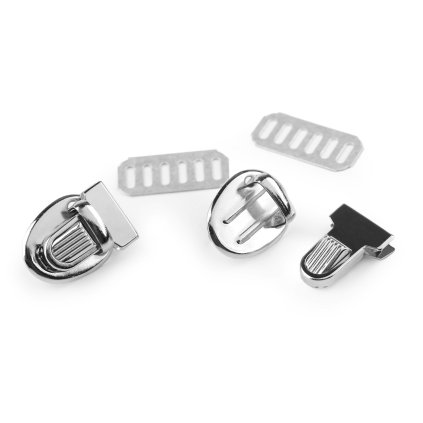 Sada zapínání na tašku mini 18x24 mm (Varianta 1 nikl, Balení 2 sada)