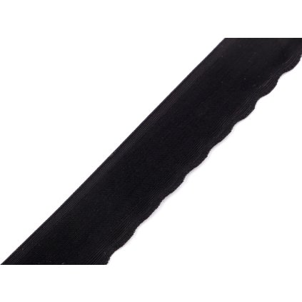 Pruženka jemná lemovací zdobená šíře 25 mm (Varianta 1 Off White, Balení 346.5 m)