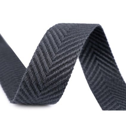 Oboustranný popruh šíře 38 mm (Varianta 1 šedá tmavá, Balení 1 m)