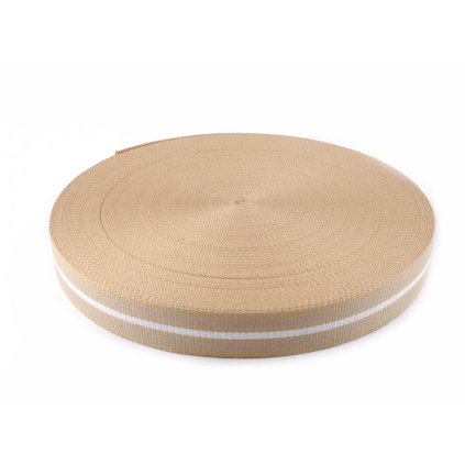 Oboustranný popruh šíře 38 mm (Varianta béžová písková, Balení 1 m)