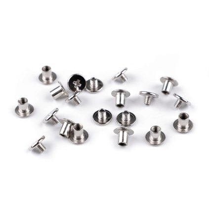 Sedlářský nýt šroubovací Ø10 mm (Varianta 2 růžové zlato, Balení 10 pár)