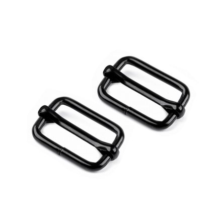 Posunovač na popruhy šíře 20 mm (Varianta 2 černý lak, Balení 10 ks)