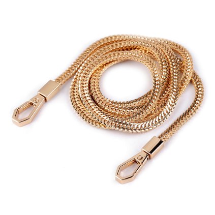 Řetízek na kabelky s karabinou délka 120 cm (Varianta 1 růžové zlato, Balení 1 ks)