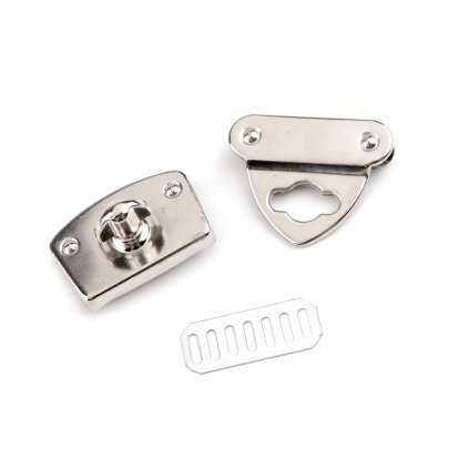 Sada zapínání na tašku 32x37 mm (Varianta 1 nikl, Balení 1 sada)