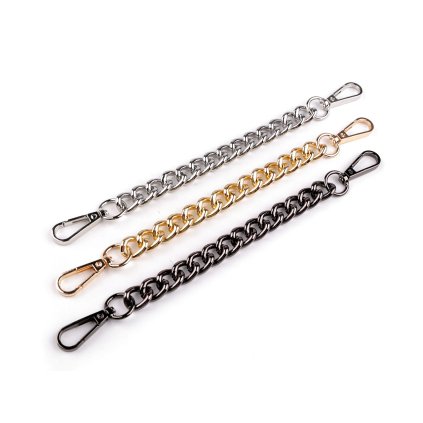 Řetízek / ucho na kabelky délka 25 cm (Varianta 1 nikl, Balení 1 ks)