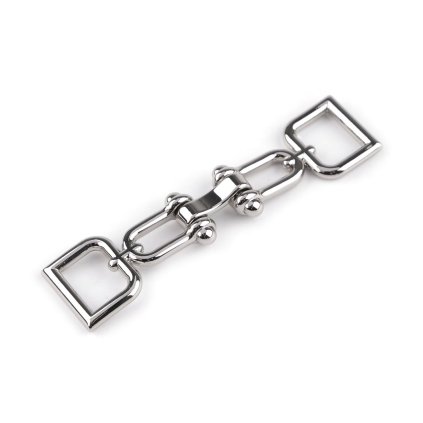 Ozdobné zapínání, průvlek 15 mm (Varianta 1 nikl, Balení 1 pár)