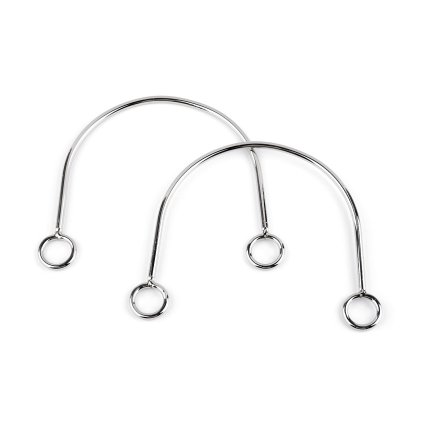 Kovová ucha na tašky 14x11 cm (Varianta 1 nikl, Balení 2 ks)