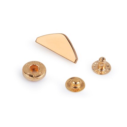 Zapínání na peněženku / kabelku, šíře 25 mm (Varianta růžové zlato, Balení 10 sada)