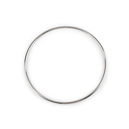 Kovový kruh / ucho na tašku Ø18,7 cm (Varianta nikl, Balení 1 ks)