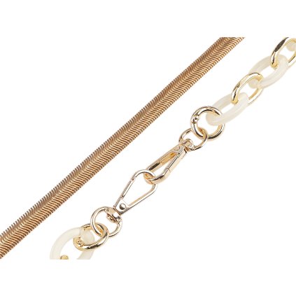 Řetízek na kabelky délka 90 cm (Varianta 1 zlatá klasik béžová světlá, Balení 1 ks)