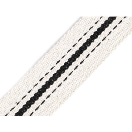Bavlněný oboustranný popruh šíře 38 mm (Varianta 1 režná světlá, Balení 1 m)