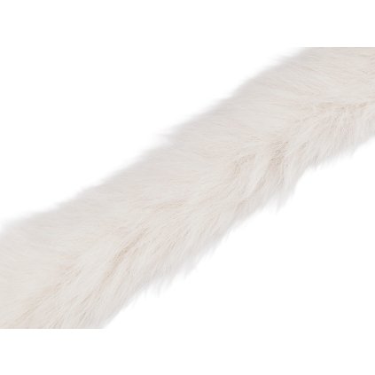 Všívací oděvní / dekorační kožešina kulatá šíře 5 cm (Varianta 1 Off White, Balení 1 m)