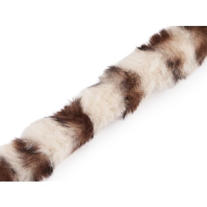 Všívací oděvní / dekorační kožešina kulatá, zvířecí vzor šíře 2,5 cm (Varianta 1 béžová světlá, Balení 1 m)