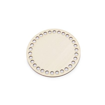 Dno na pletení / výrobu košíků Ø12 cm (Varianta přírodní sv., Balení 1 ks)