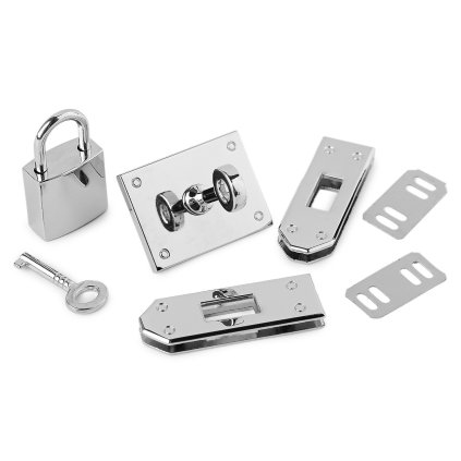 Sada zapínání na tašku se zámkem (Varianta 1 nikl, Balení 1 sada)