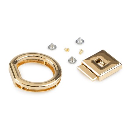 Sada zapínání na kabelku 44x55 mm (Varianta zlatá klasik, Balení 1 sada)