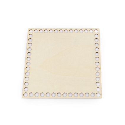 Dno na pletení / výrobu košíků 15x15 cm (Varianta přírodní sv., Balení 1 ks)