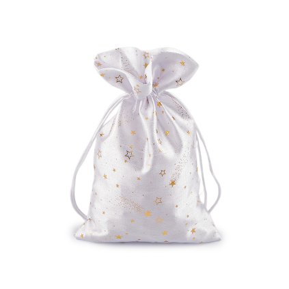 Vánoční dárkový pytlík hvězdy 20x30 cm (Varianta 4 černá, Balení 1 ks)