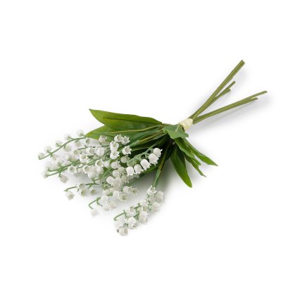 Umělé konvalinky svazek (Varianta bílá, Balení 1 svaz.)