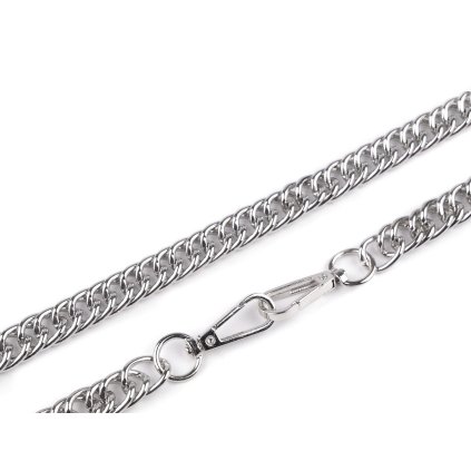 Řetízek na kabelky s karabinou délka 120 cm (Varianta 1 nikl, Balení 1 ks)