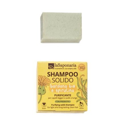 shampoo solido per capelli grassi purificante e anti forfora